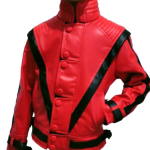 Thriller Red Leather Jacket02