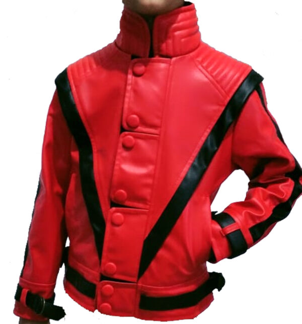 Thriller Red Leather Jacket02