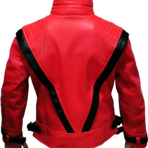 Thriller Red Leather Jacket03