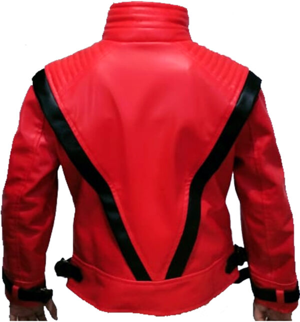 Thriller Red Leather Jacket03