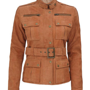 Carolyn Womens Suede Leather Jacket